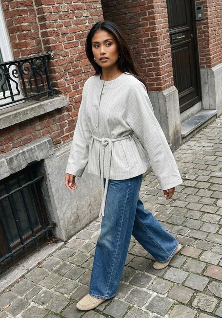 Grijze AIMEE THE LABEL Jassen FLORELLA JACKET - large
