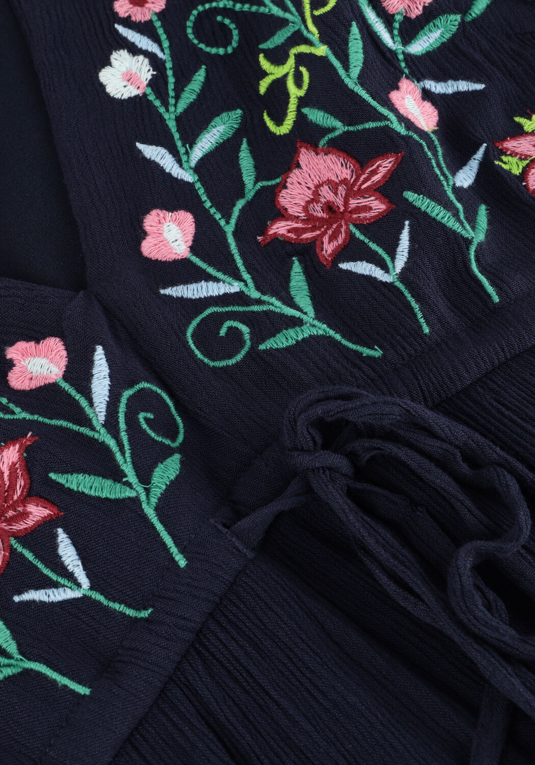 Donkerblauwe Y.A.S. Maxi jurk YASCHELLA SS MAXI DRESS - large