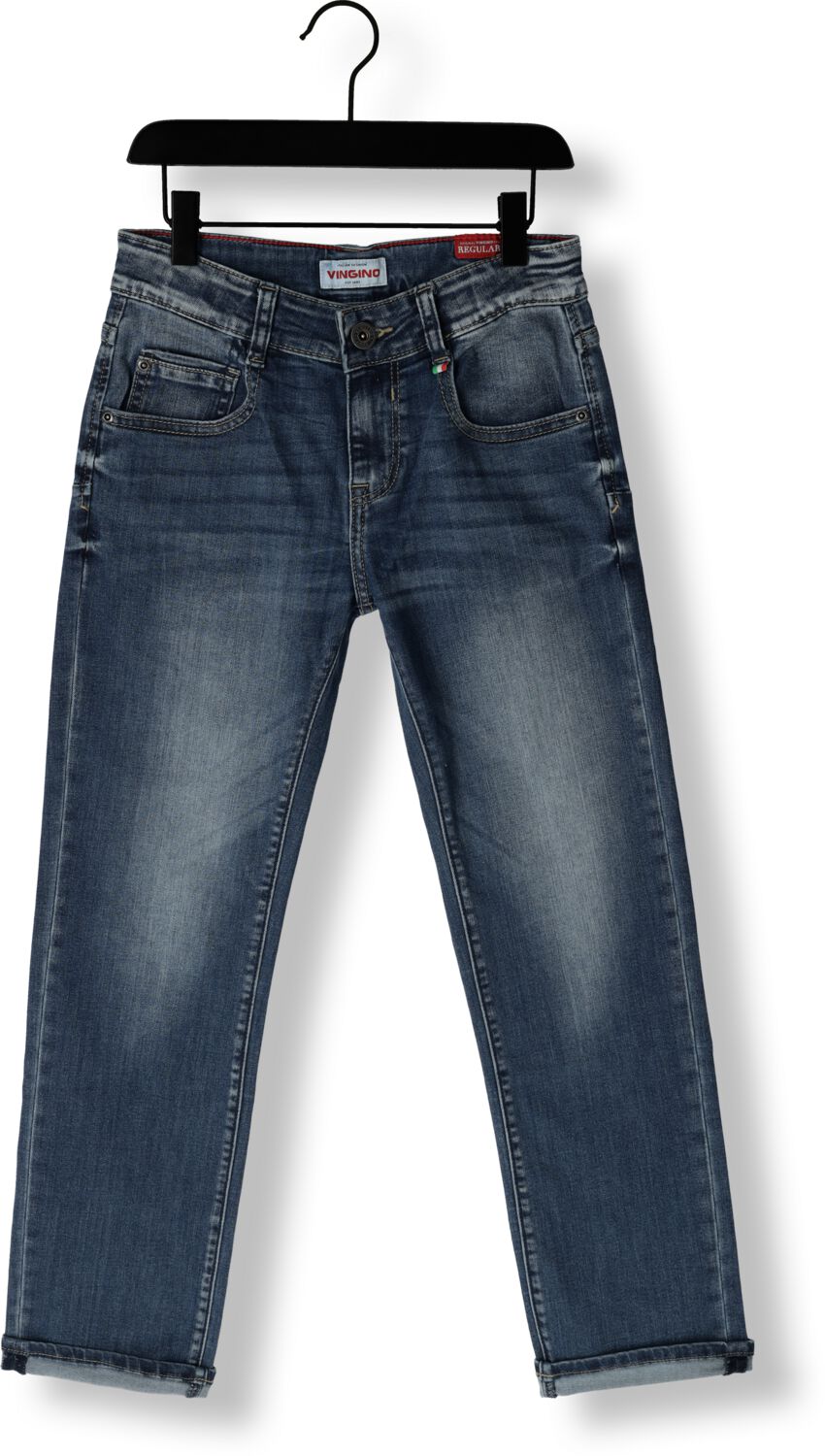 VINGINO regular fit jeans Baggio cruziale blue Blauw Jongens Katoen Effen 152