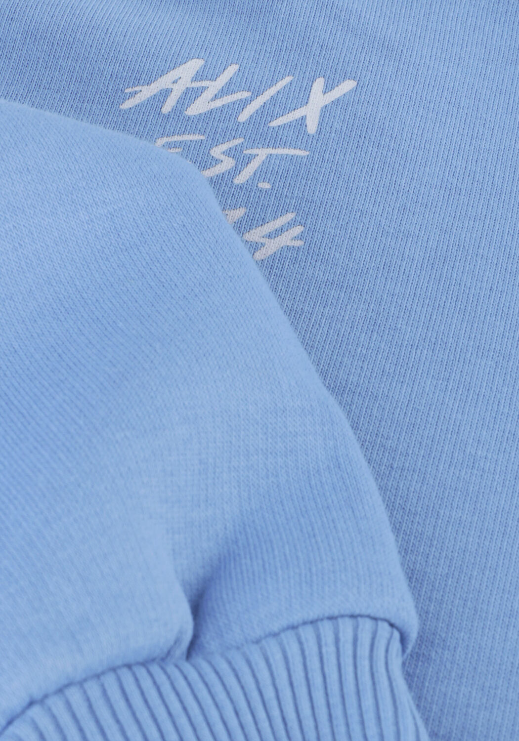 Blauwe ALIX MINI Sweater KNITTED HOODED SWEATER - large