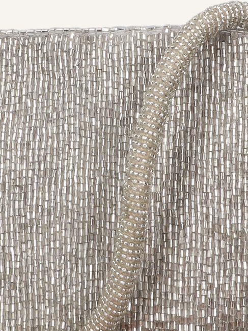 Zilveren BECKSONDERGAARD Clutch LUSTROUS NYRA BAG Zilveren BECKSONDERGAARD Clutch LUSTROUS NYRA BAG - large