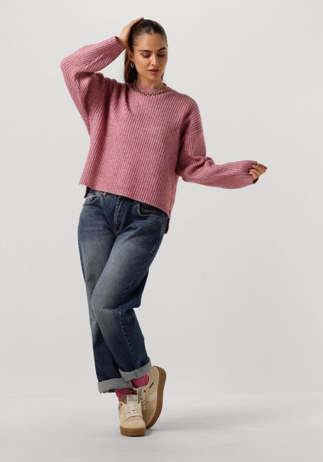 Roze CO'COUTURE Trui ROW BOX O-KNIT - large