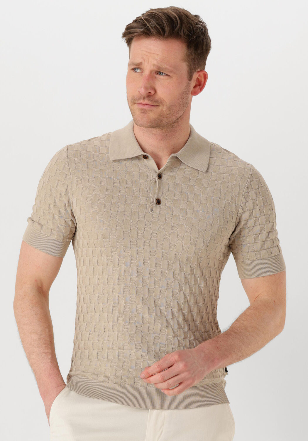 MATINIQUE Heren Polo's & T-shirts Mapolo Bb Heritage Taupe