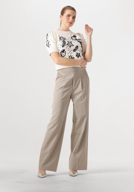 Witte FABIENNE CHAPOT Trui EDO SHORT SLEEVE PULLOVER - large