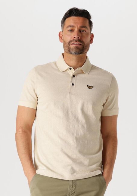 Beige PME LEGEND Polo SHORT SLEEVE POLO JACQUARD JERSEY - large