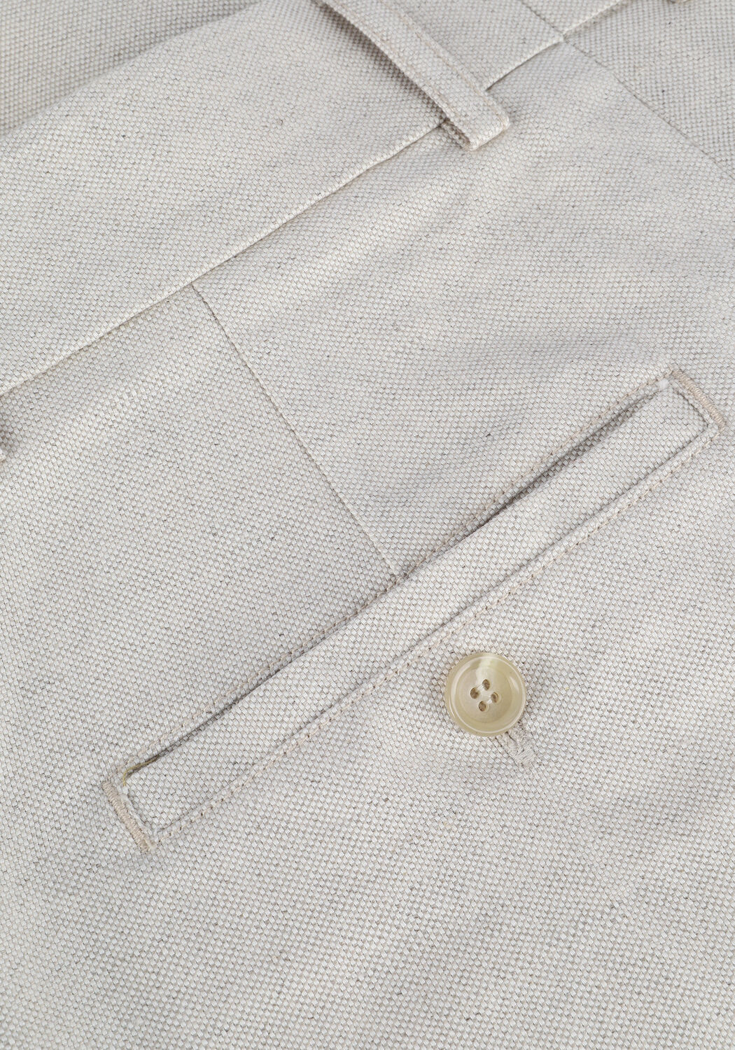 Beige VANILIA Wijde broek REGULAR CHIC LINNEN PANTS - large