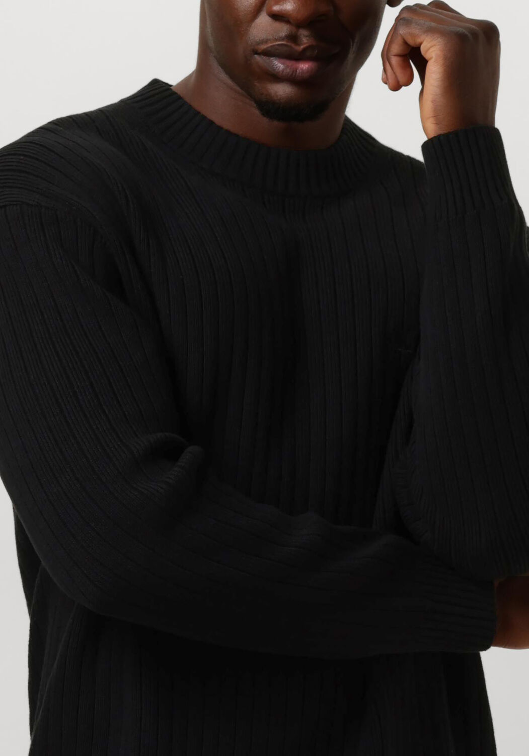 CALVIN KLEIN Heren Truien & Vesten Linear Sweater Zwart