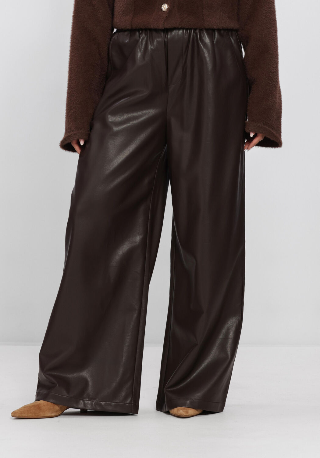 Bruine AMAYA AMSTERDAM Wijde broek POISE PANTS - large