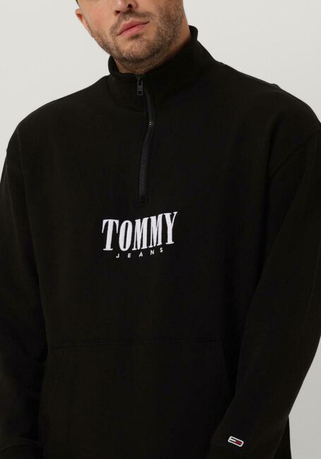 Zwarte TOMMY JEANS Trui TJM RLXD AUTHENTIC HALF ZIP - large