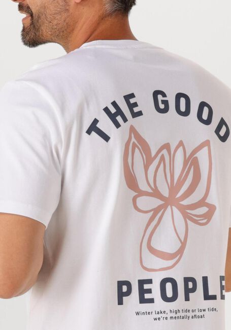 Witte THE GOODPEOPLE T-shirt TEX - large