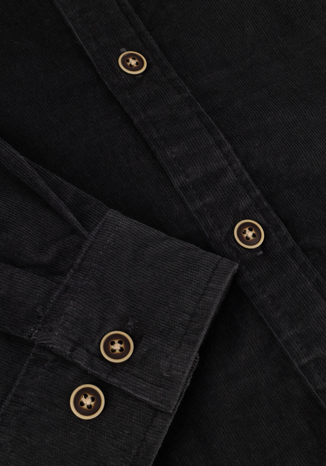 Grijze ANERKJENDT Casual overhemd AKLEIF SOLID CORD SHIRT - large