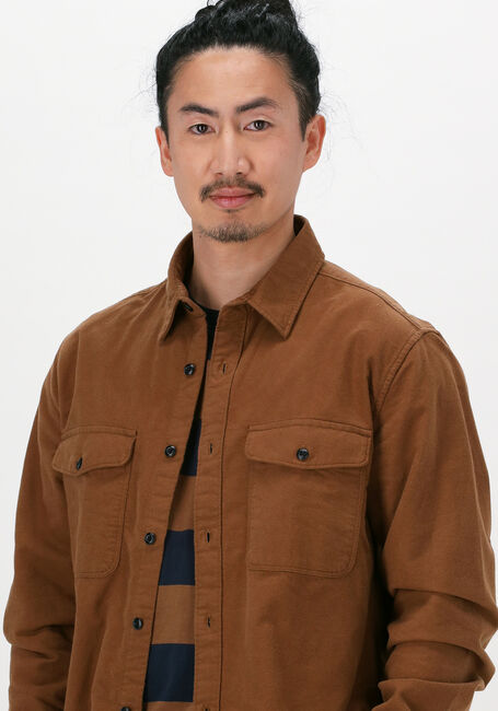 Camel SELECTED HOMME Overshirt SLHREGTHOMAS SHIRT LS W - large
