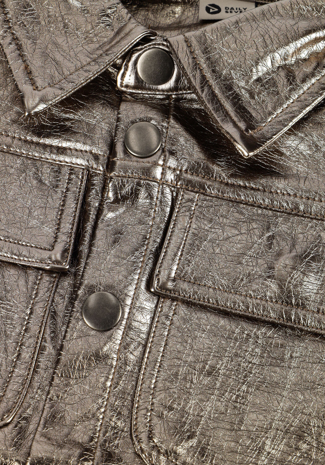 Zilveren DAILY7 Gilet METALLIC GILET - large