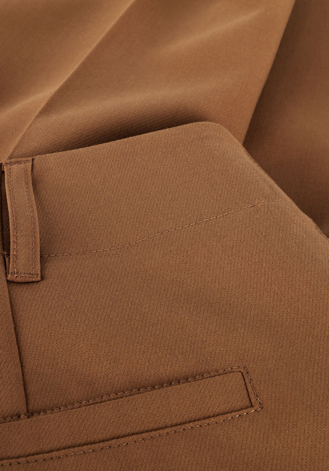 Bruine SUMMUM Wijde broek TROUSERS WIDE LEG SOFT FOAM - large