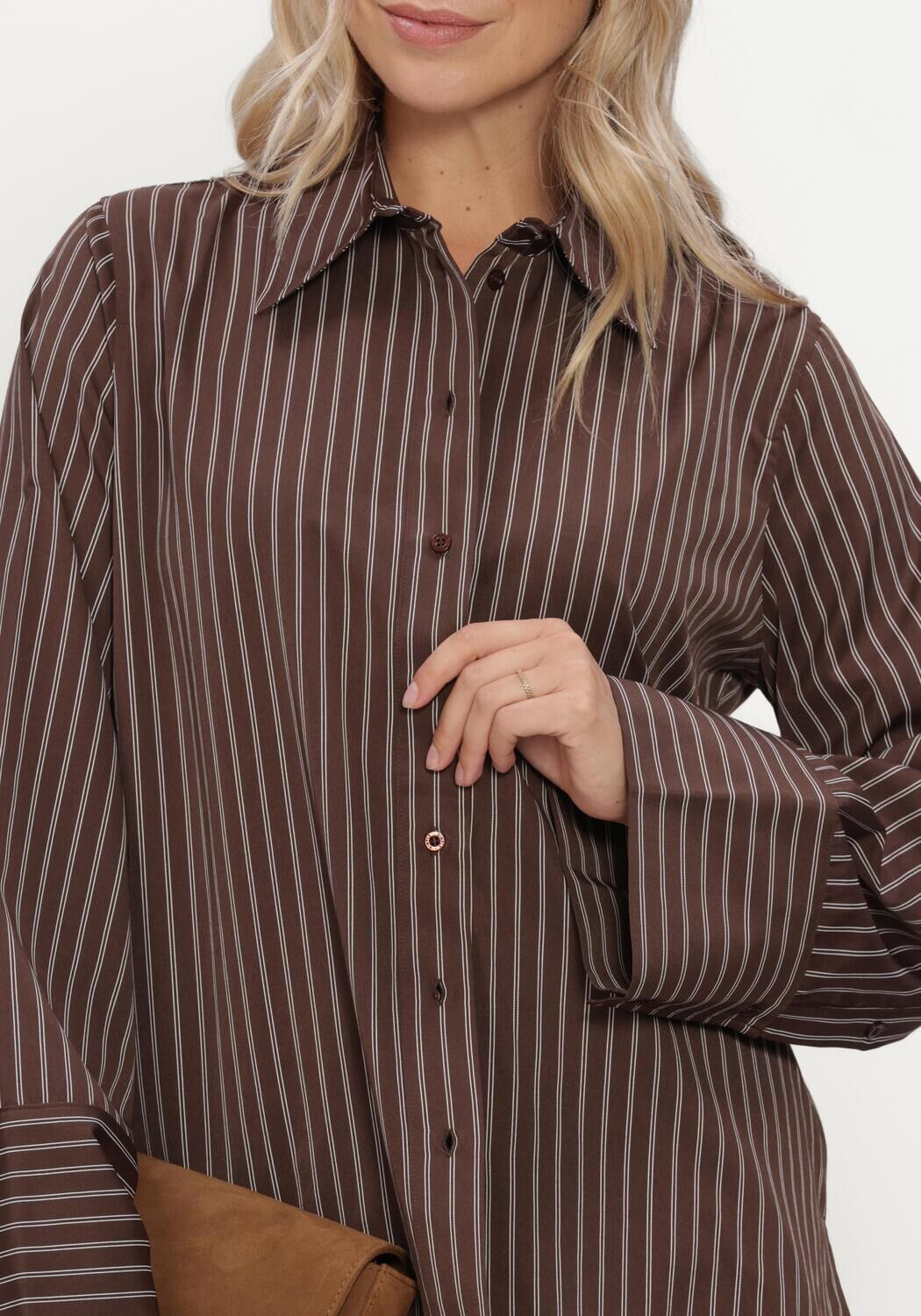 Bruine SIMPLE Blouses WV-COTT-PL-PIN-26-3 - large