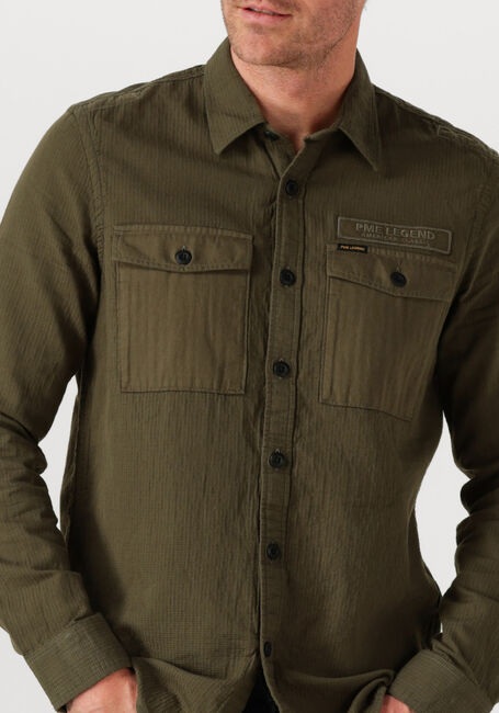 Khaki PME LEGEND Casual overhemd QUILT POPLIN CASUAL 2 - large