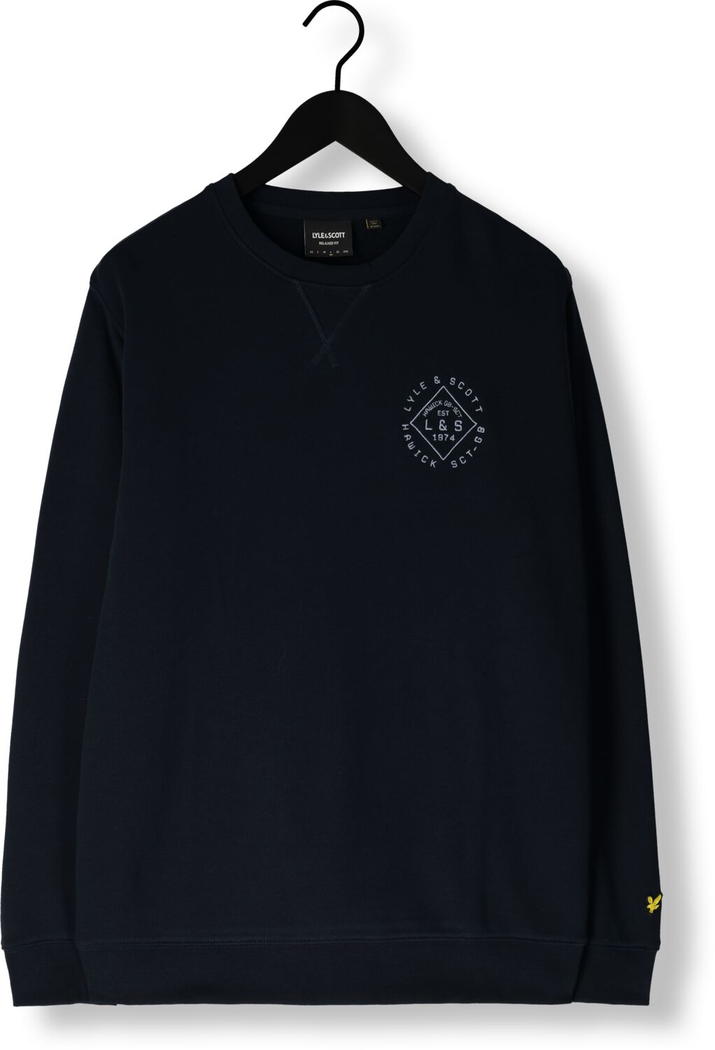 LYLE & SCOTT Heren Truien & Vesten Stamp Crew Neck Sweatshirt Donkerblauw