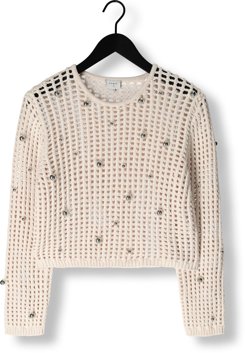DANTE6 Dames Truien & Vesten Valon Beaded Sweater Ecru