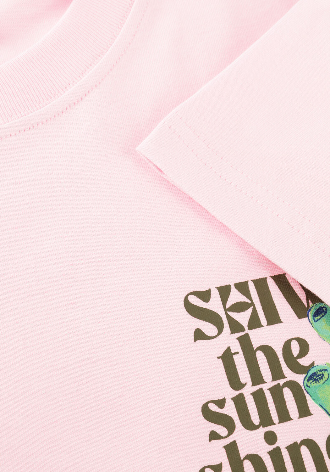 Roze SHIWI Polo / T-shirt LIAM REGULAR FIT PAINTED CORAL T-SHIRT - large