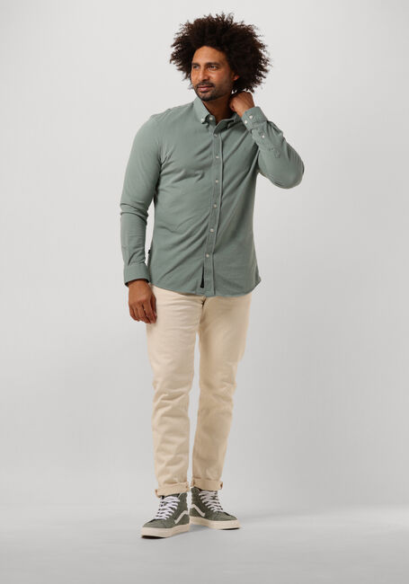 Groene BUTCHER OF BLUE Overshirt ROBBINS CLEAN PIQUE SHIRT - large