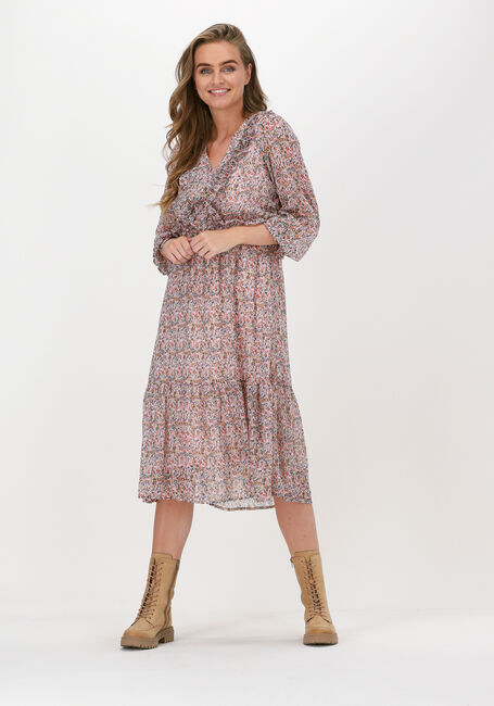 Zand NEO NOIR Midi jurk FIGGA FOREVER FLOWER DRESS - large
