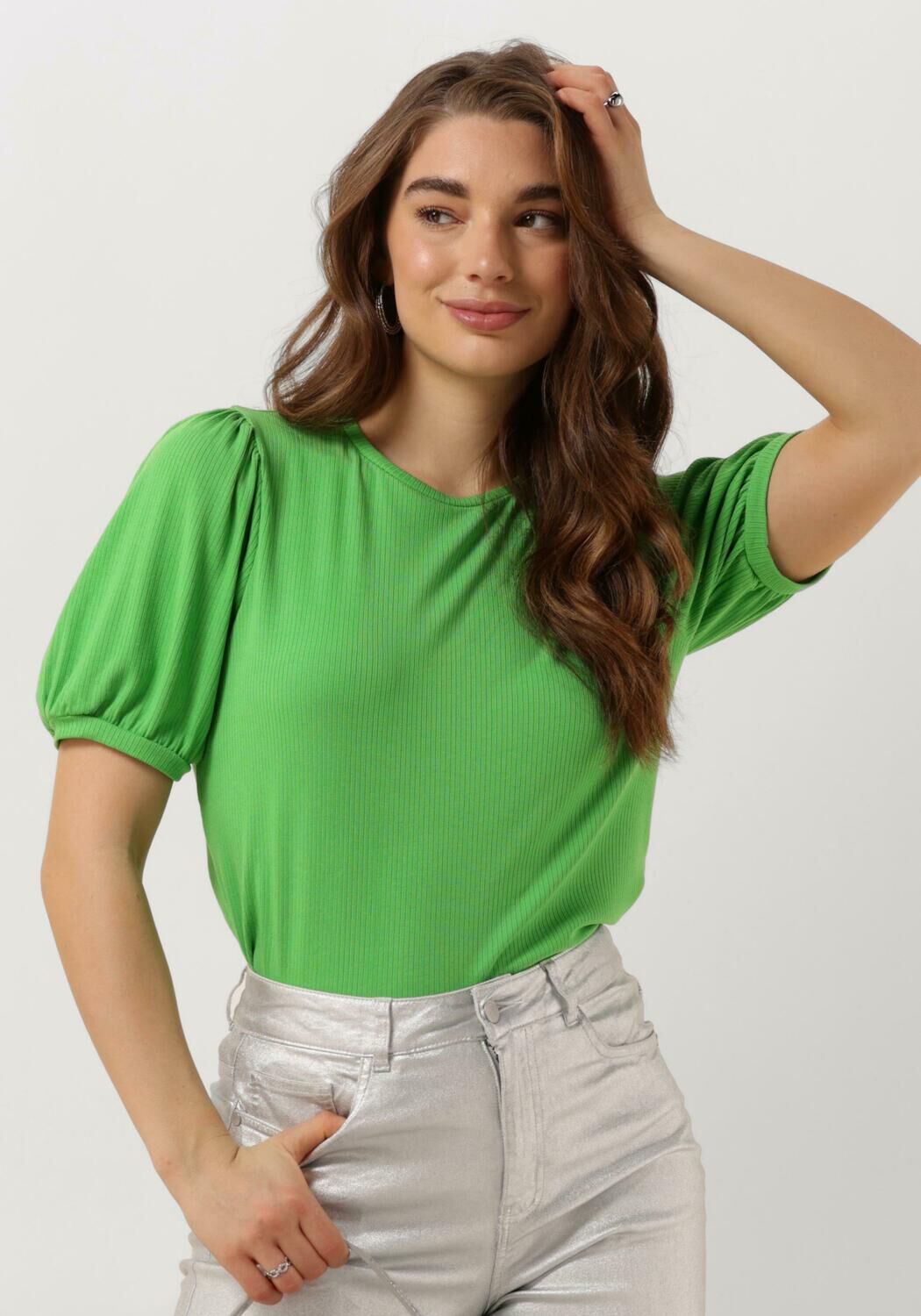 OBJECT Dames Tops & T-shirts Objjamie S s Top Groen