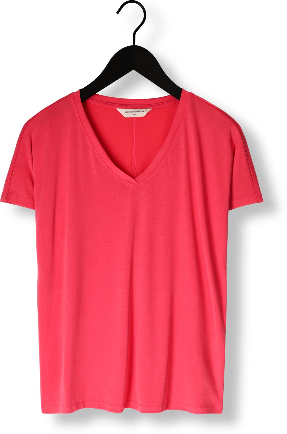 MSCH COPENHAGEN Dames Tops & T-shirts Mschfenya Modal V Neck Tee Koraal
