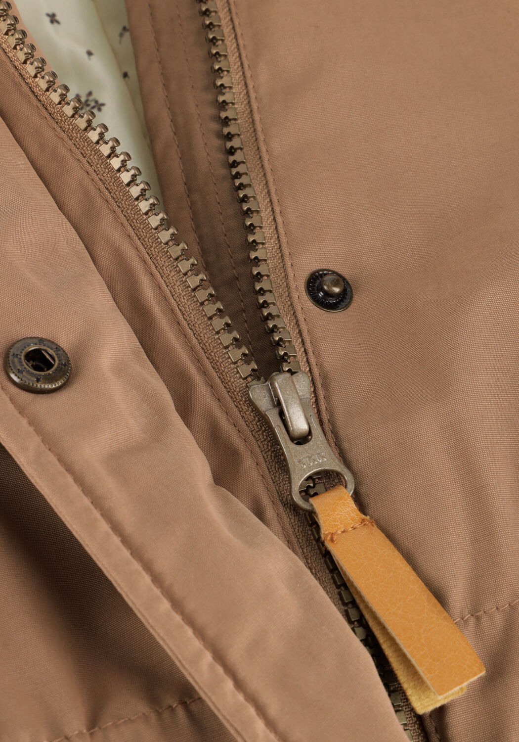 Bruine LIL' ATELIER Parka's NMFGERDA PADDED LONG JACKET FO LIL - large