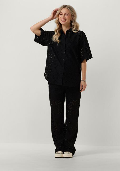 Zwarte SELECTED FEMME Blouses SLFKAROLA 2/4 OVERSIZE LACE SHIRT - large
