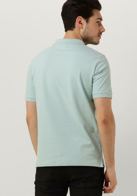 Lichtblauwe CALVIN KLEIN Polo STRETCH PIQUE SLIM BUTTON POLO - large