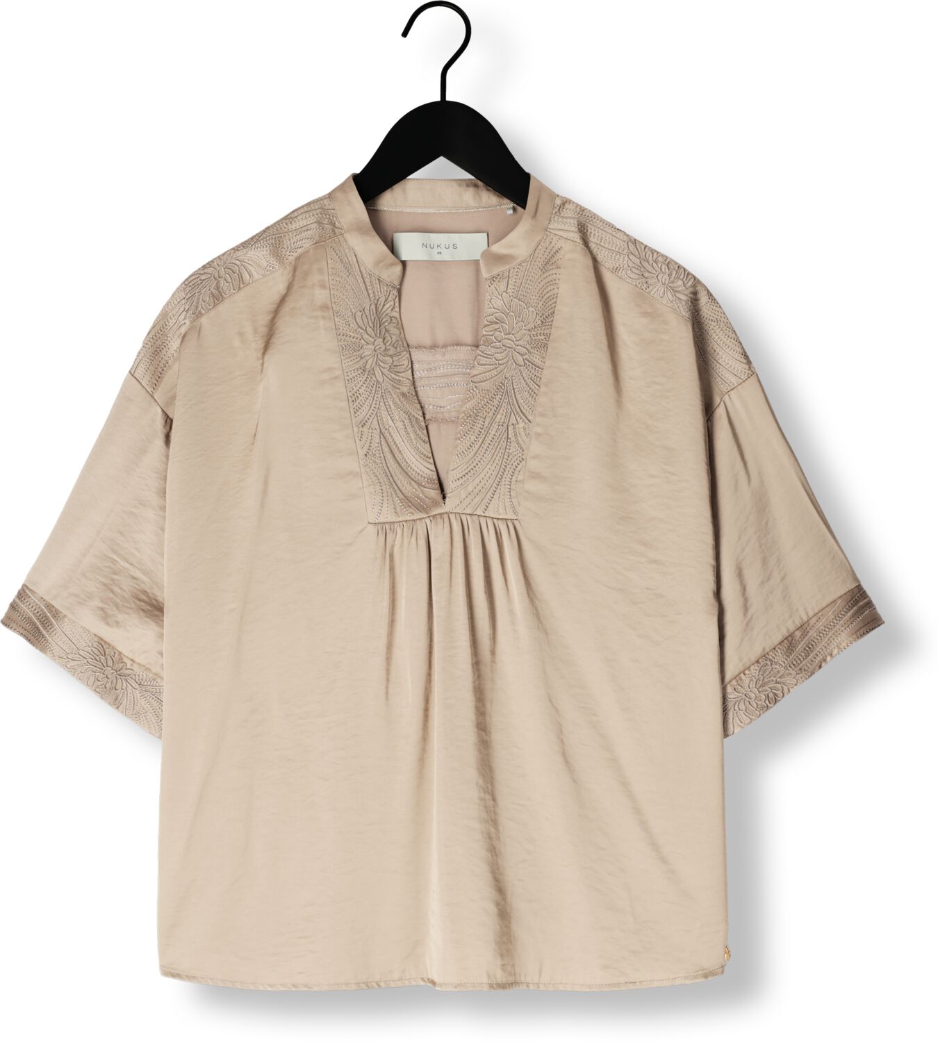 NUKUS Dames Tops & T-shirts Nina Top Silky Bruin