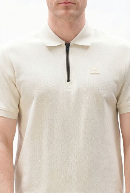 Beige PME LEGEND Polo WAFFLE STRUCTURE PIQUE - large