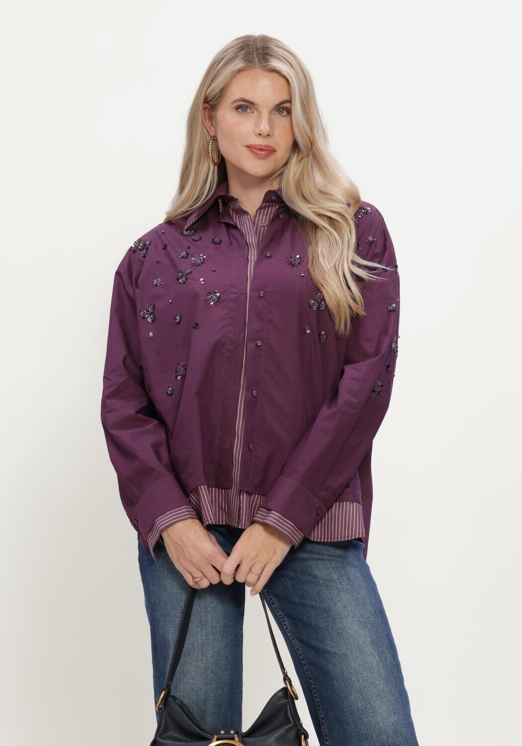 CAROLINE BISS Dames Blouses 4627 Plum