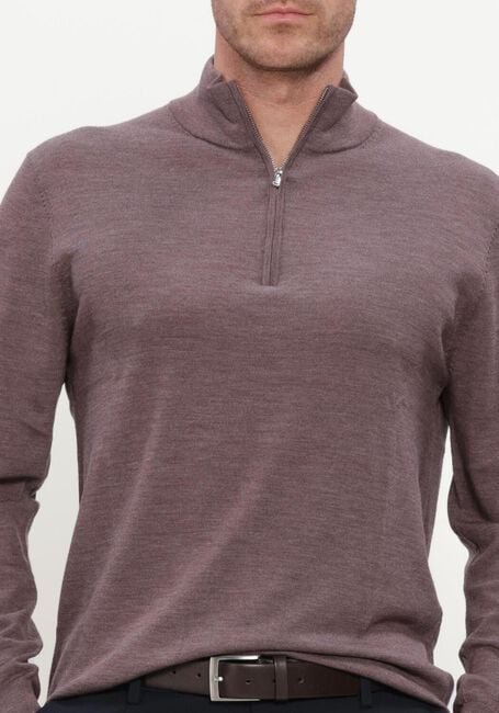 Paarse PROFUOMO Trui EXTRAFINE MERINO - large