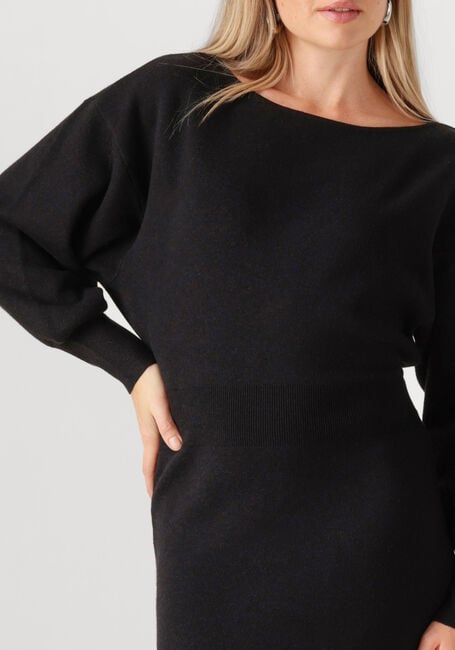 Zwarte ROUGE EDIT Maxi jurk ROUSERAPHINE LS ANKLE KNIT DRESS - large