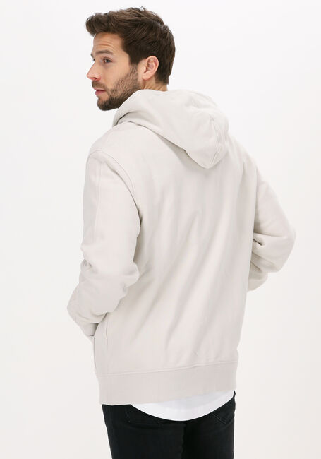 Beige CALVIN KLEIN Vest STACKED LOGO ZIP-THROUGH - large