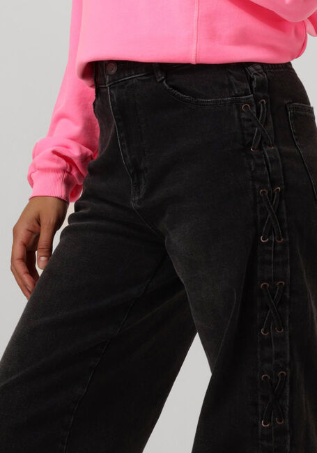 Zwarte CATWALK JUNKIE Wide jeans LOOSE FIT JEANS WITH LACE DETAIL - large