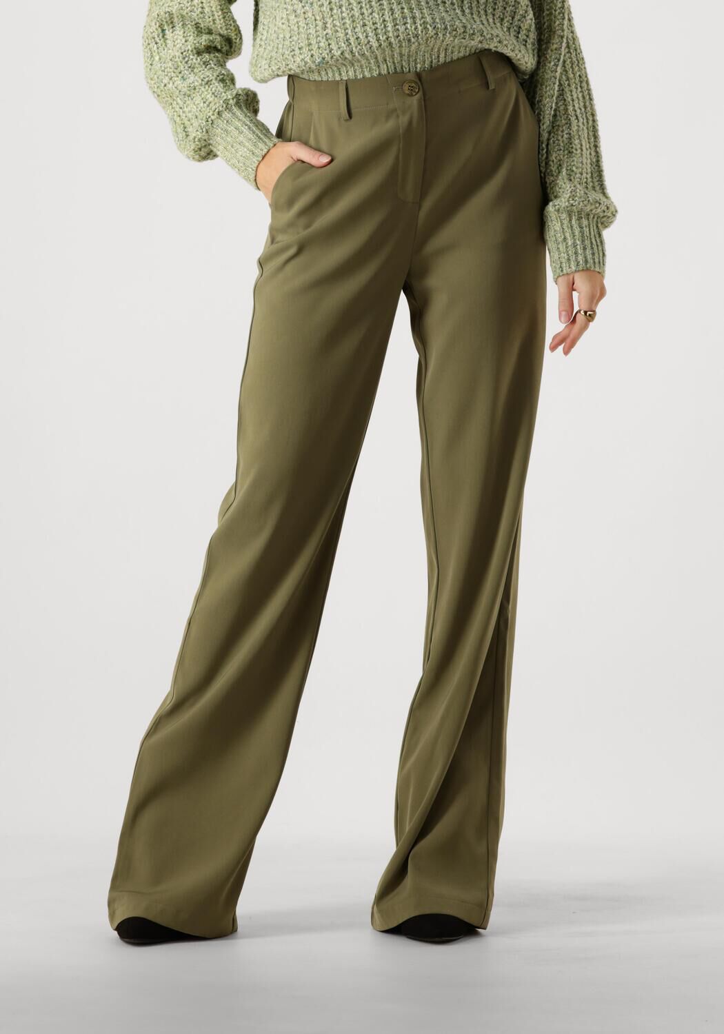 YDENCE Dames Broeken Pants Solange Tall Groen