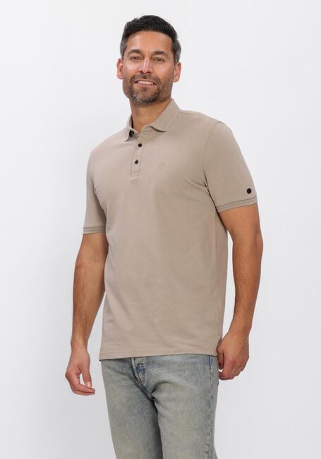 Beige CAST IRON Polo SLIM FIT FINE PIQUE ESSENTIAL - large