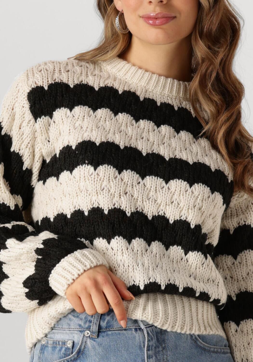Y.A.S. Dames Truien & Vesten Yasbubba Ls Knit Pullover Wit