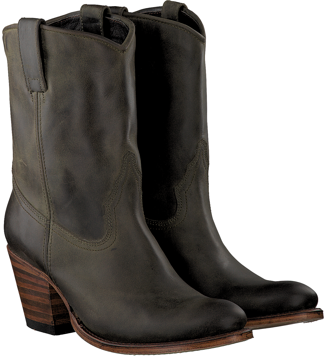 Groene SENDRA Enkellaarsjes 13106 | Omoda Groene SENDRA Enkellaarsjes 13106 | Omoda