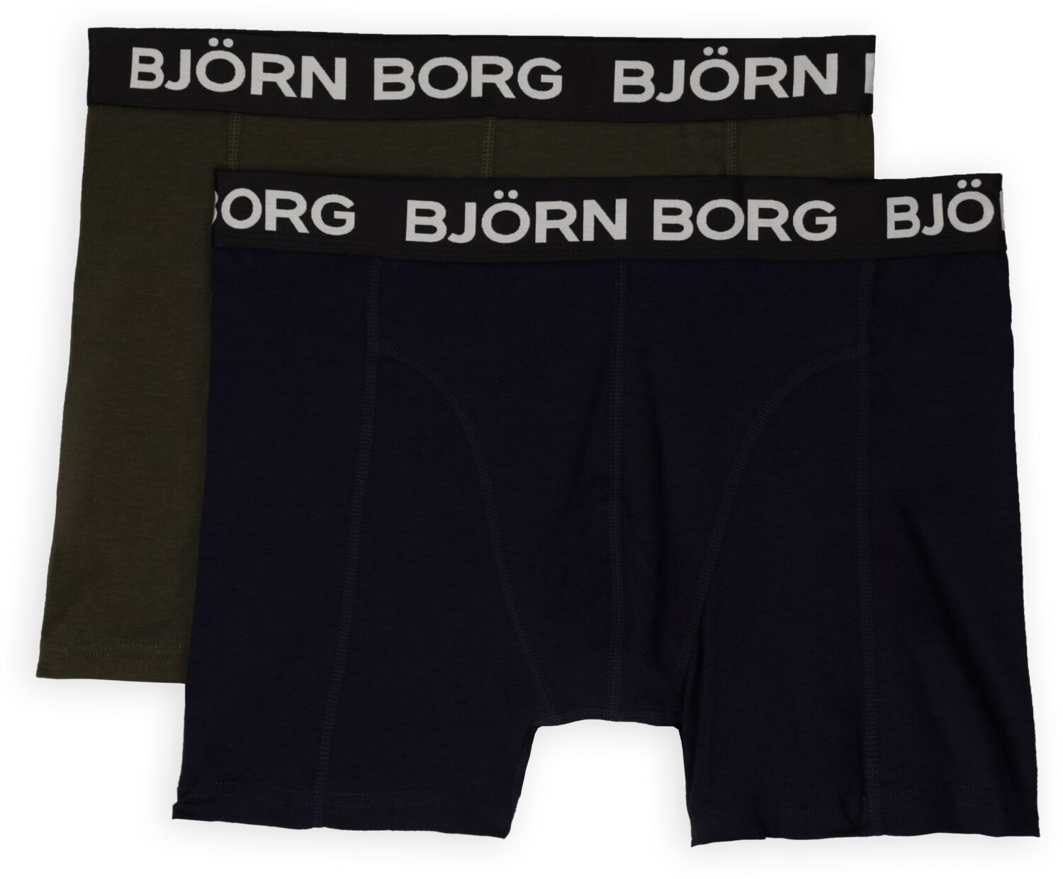 BJORN BORG Heren Boxershorts Bamboo Cotton Blend Boxer 2p Donkerblauw