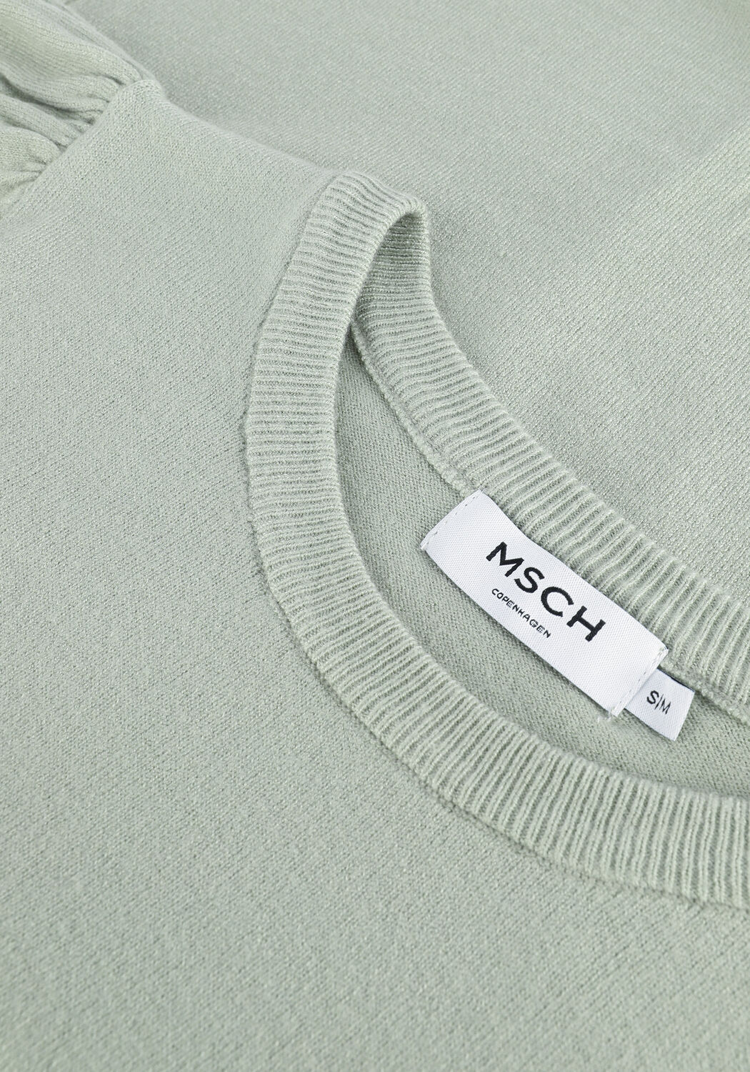 Groene MSCH COPENHAGEN Top TALMA RACHELLE 2/4 PULLOVER - large