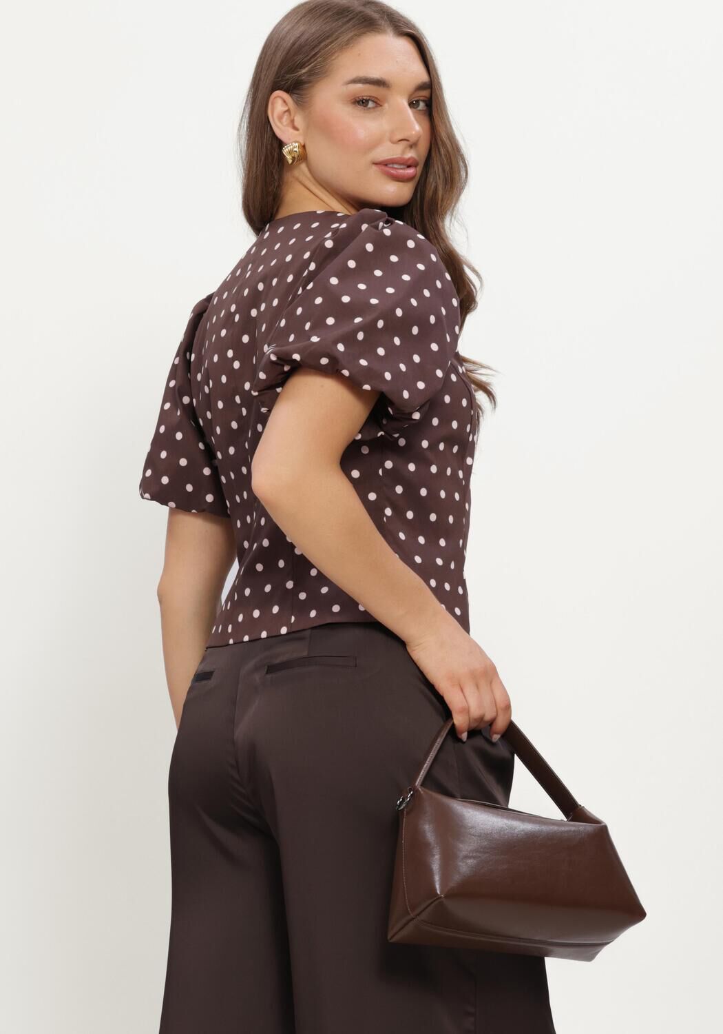 Bruine NEO NOIR Blouses ANELA DOT BLOUSE - large