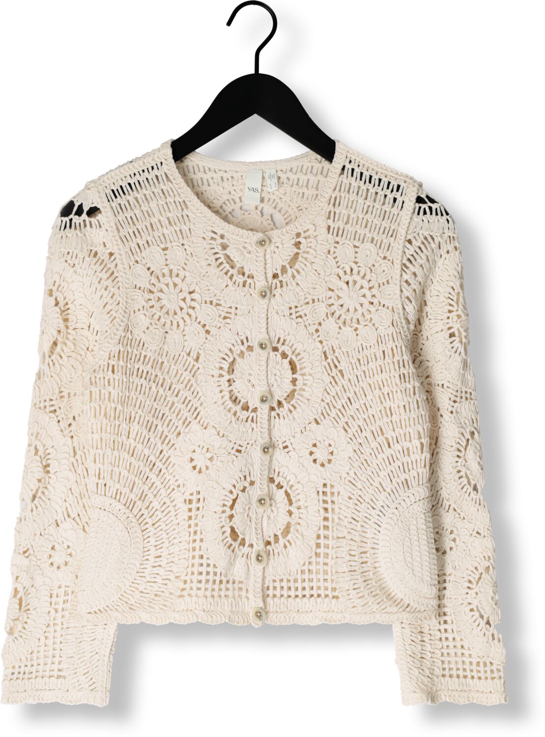 Y.A.S. Dames Truien & Vesten Yasfiro Crochet Cardigan Ecru