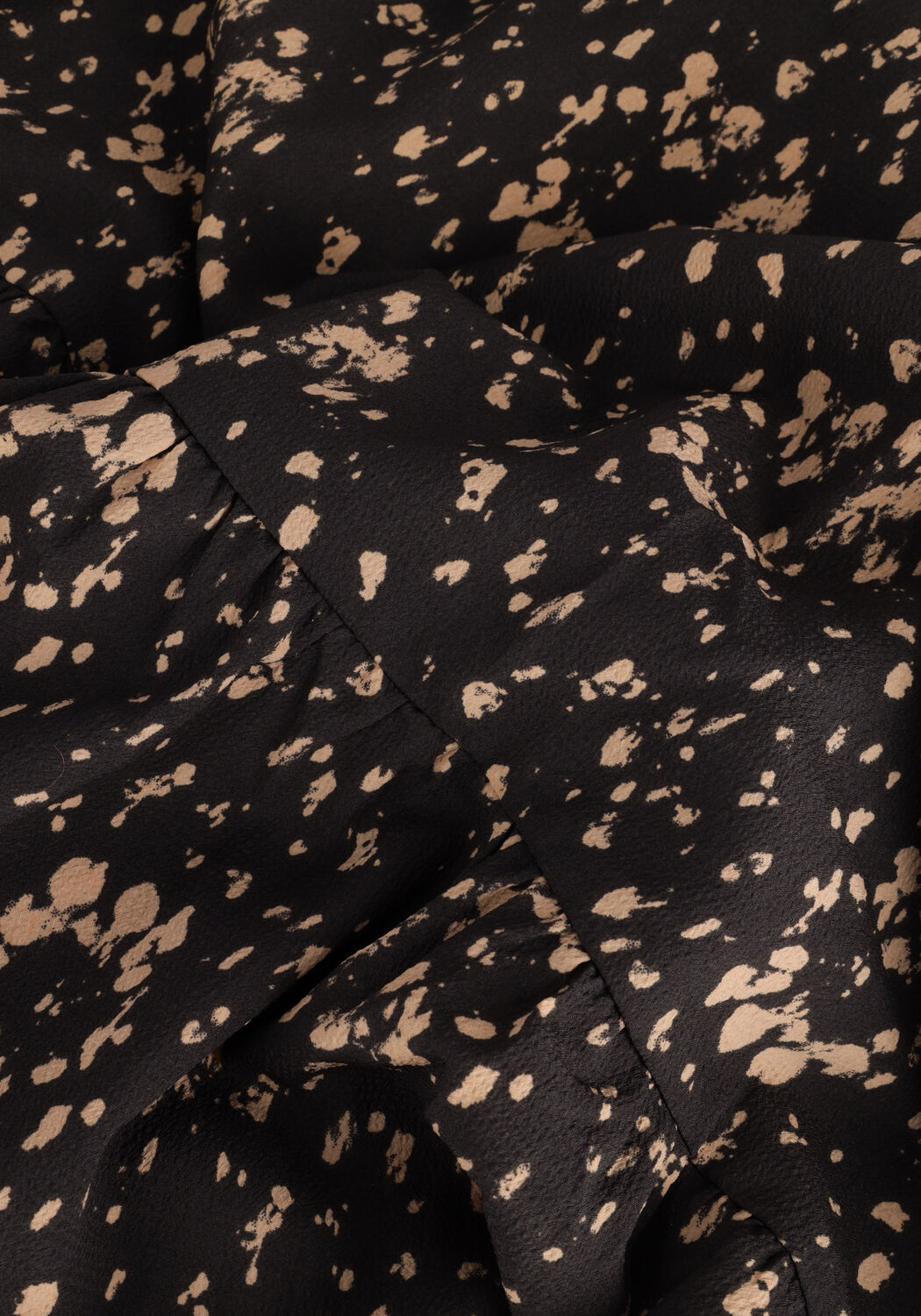 Bruine NEO NOIR Midi jurk VIKA MIX TEXTURE DRESS - large