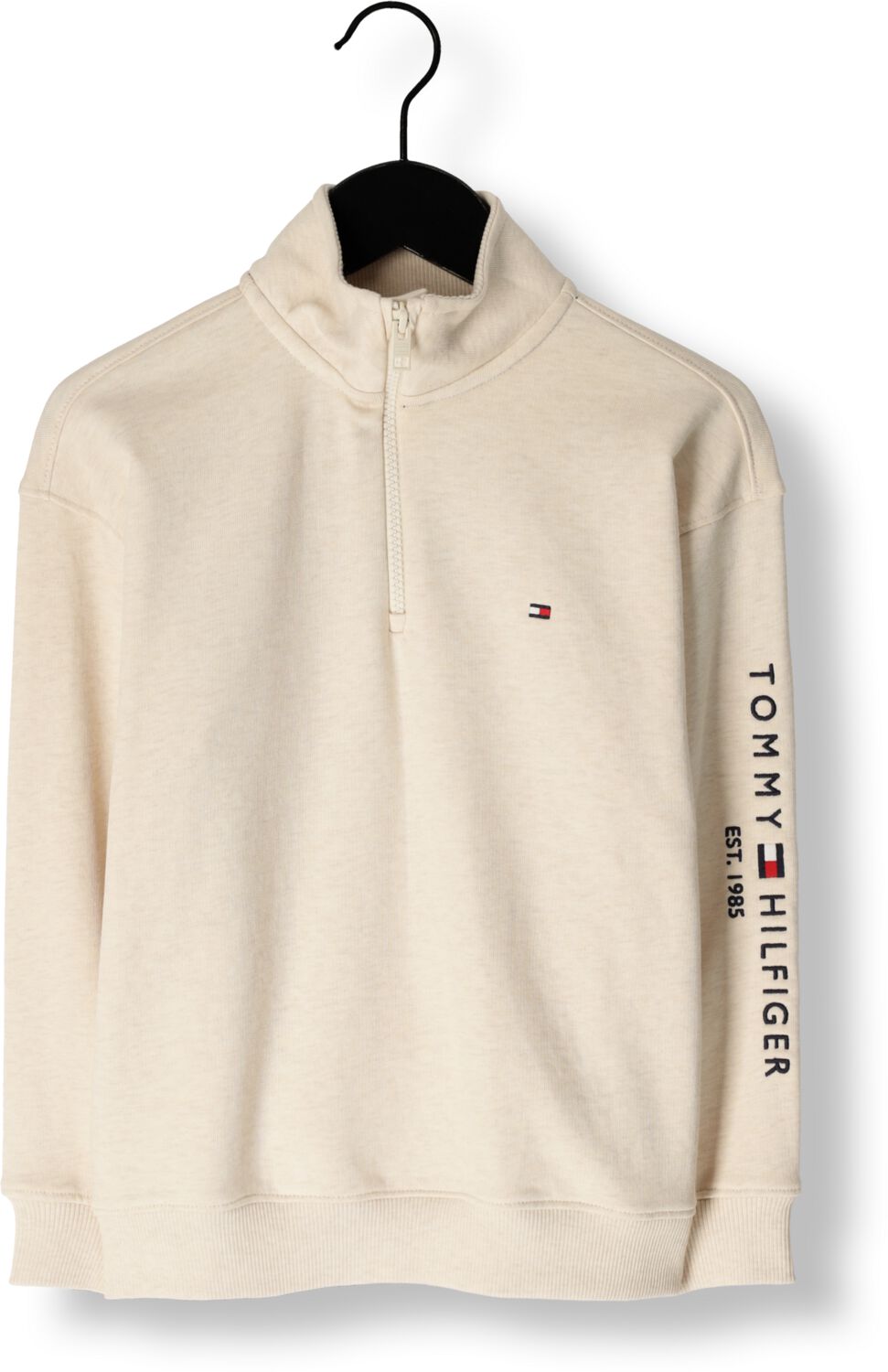 TOMMY HILFIGER Jongens Truien & Vesten U Essential Half Zip Sweatshirt Bruin
