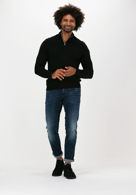 Zwarte VANGUARD Sweater HALF ZIP COLLAR PIMA COTTON - large