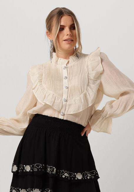 Creme LOLLYS LAUNDRY Blouses SPRINGSLL SHIRT LS - large