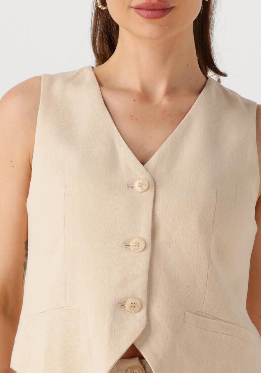 YDENCE Dames Blazers Gilet Erica Beige